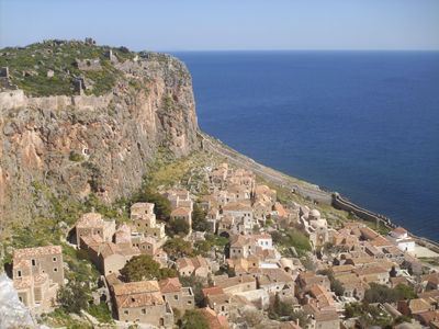 Sailing Greek islands - Greece charter sailing holidays - Monemvasia castle sightseeing