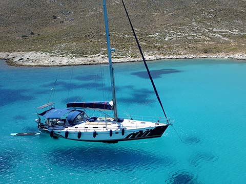 Greece sailing in spring weather, spring break Greece